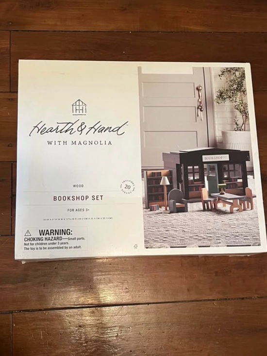 Hearth & Hand Other - Hearth & Hand Magnolia Wood Bookshop Playset NWT